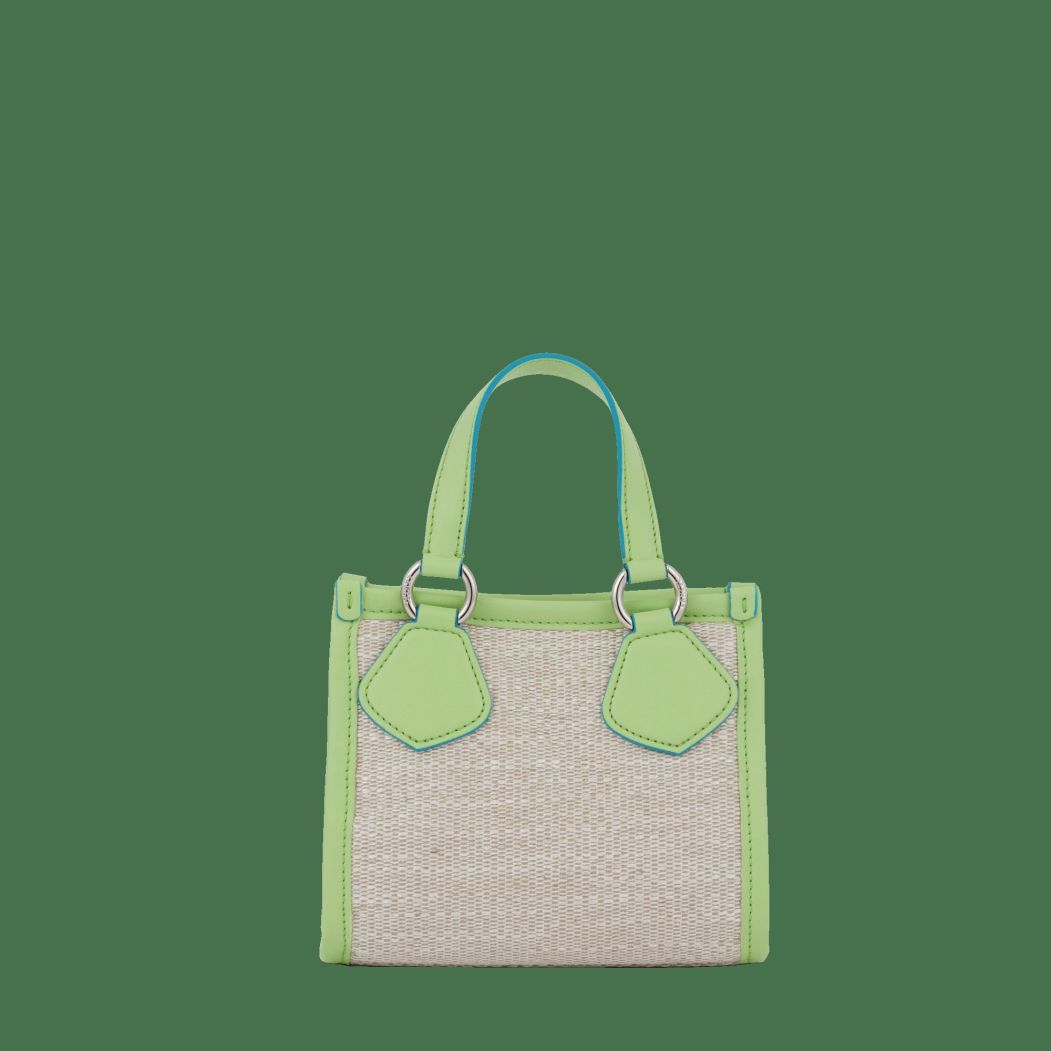 Women Lancel Tote Bags | Summer Tote Natural/Apple Green